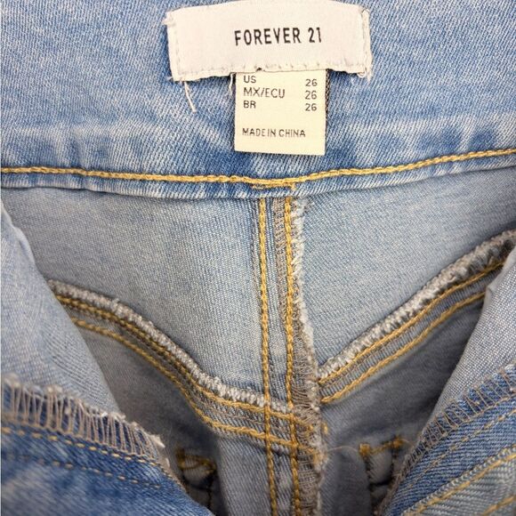 Forever 21 High Waist Light Blue Shorts - Picture 6 of 6